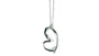 A Silver Heart Pendant  & Chain