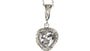 A White Cubic Zirconia Pendant With Chain