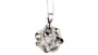 A White Cubic Zirconia Pendant With Chain