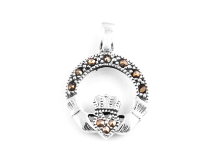 Claddagh Marcasite Pendant