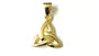 Trinity Knot Silver Gold Plated Pendant