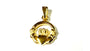 Silver Yellow Gold Plated Claddagh Pendant