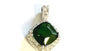 Emerald Green Cubic Zirconia Pendant.