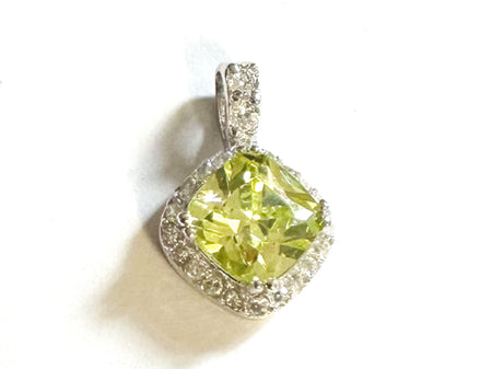 Peridot Cubic Zirconia Pendant.