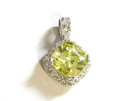 Peridot Cubic Zirconia Pendant.