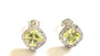 Peridot Cubic Zirconia Silver Earring
