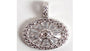 A White Cubic Zirconia Pendant.