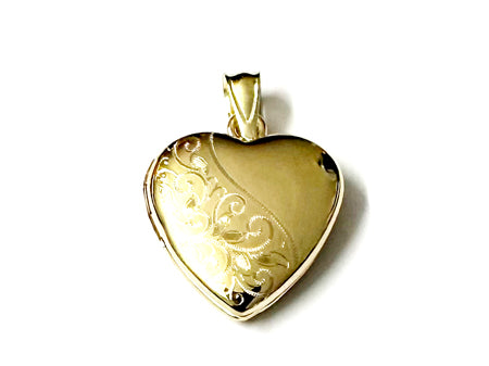 16 mm Heart Shaped 9 Ct Gold Locket