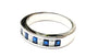 Sapphire Cubic Zirconia Silver Ring