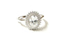 A White Cubic Zirconia Silver Ring