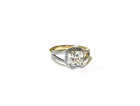 9ct Yellow Gold Cubic Zirconia Ring