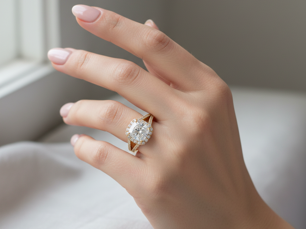 9ct Yellow Gold Cubic Zirconia Ring