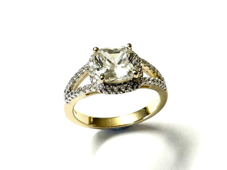 9ct Yellow Gold Cubic Zirconia Ring