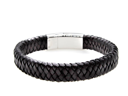Leather Stainless Steel Bracelet