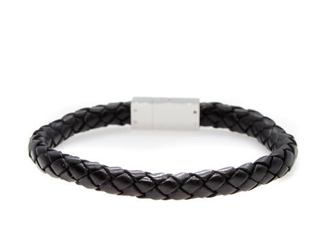 Leather Stainless Steel Bracelet
