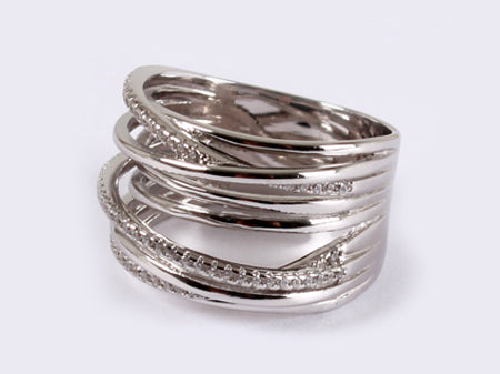 A White Cubic Zirconia Ring