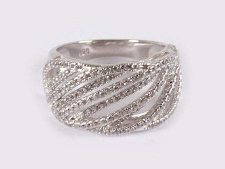 A White Cubic Zirconia Ring