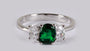 Emerald & White Cubic Zirconia Ring