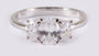 A White Cubic Zirconia Ring