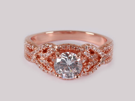 Silver with Rose Gold Plate Ring