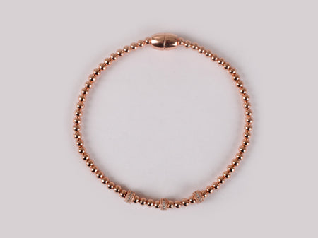 Silver with Rose Gold Plate  Bracelet
