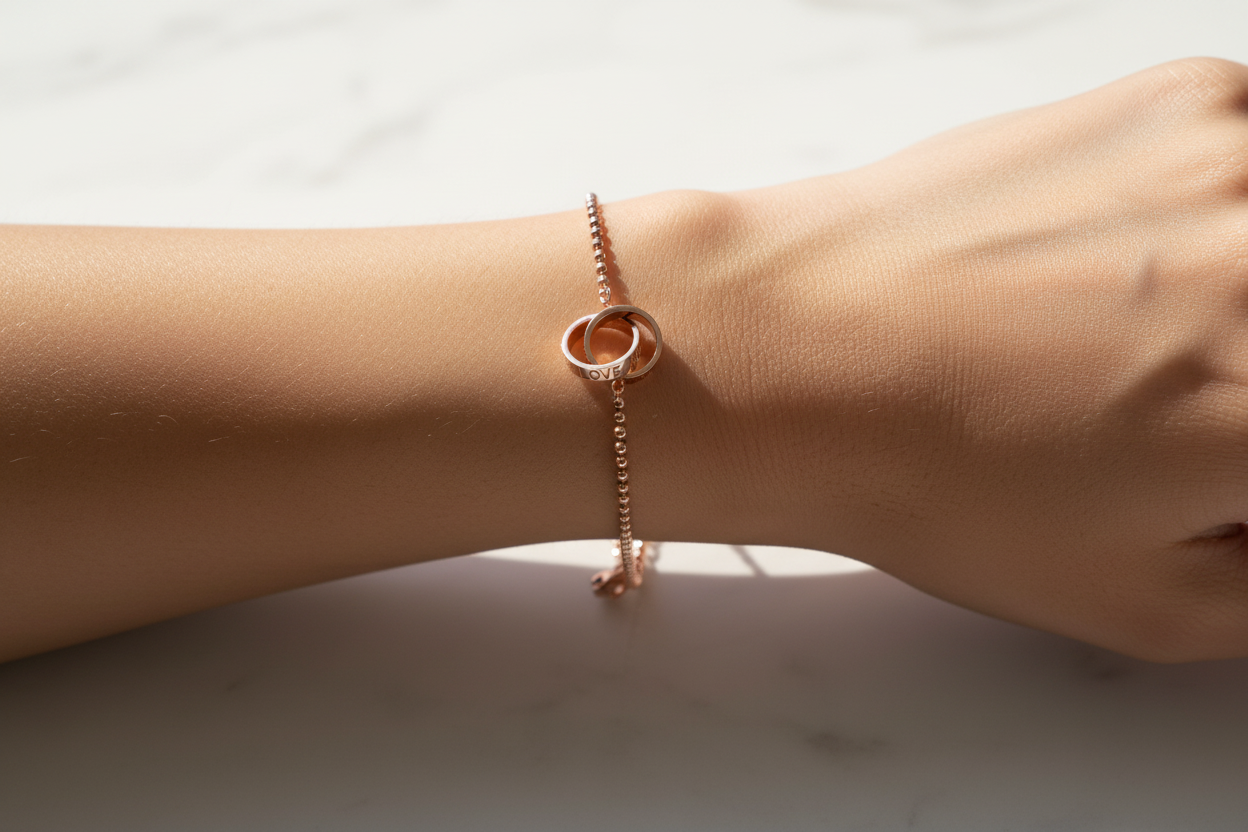 Silver with Yellow Gold Plated Bracelet.