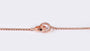 Silver with Rose Gold Plate  Bracelet.