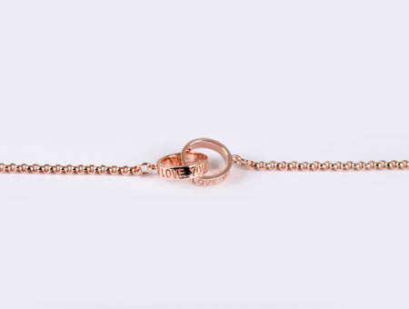 Silver with Rose Gold Plate  Bracelet.