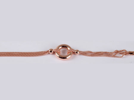 Silver with Rose Gold Plate  Bracelet
