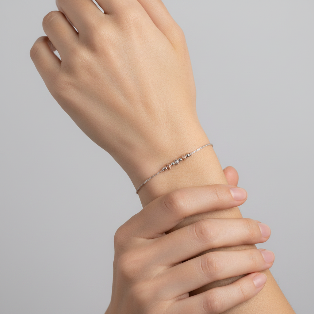 Silver with Multi Plate Bracelet