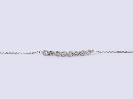 A White Cubic Zirconia Bracelet
