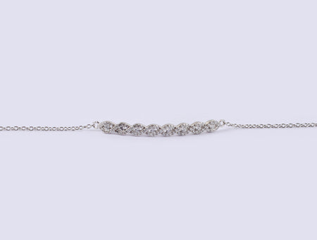 A White Cubic Zirconia Bracelet