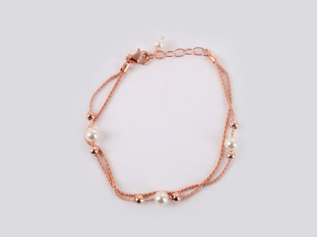 Rose Gold with Pearl Bracelet