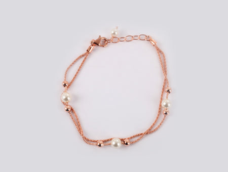 Rose Gold with Pearl Bracelet